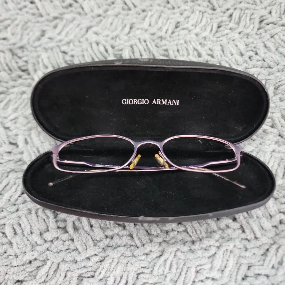 Giorgio Armani 1044 1235 51 17 135 Metal Rose Eyeglasses Frame Petite Oval